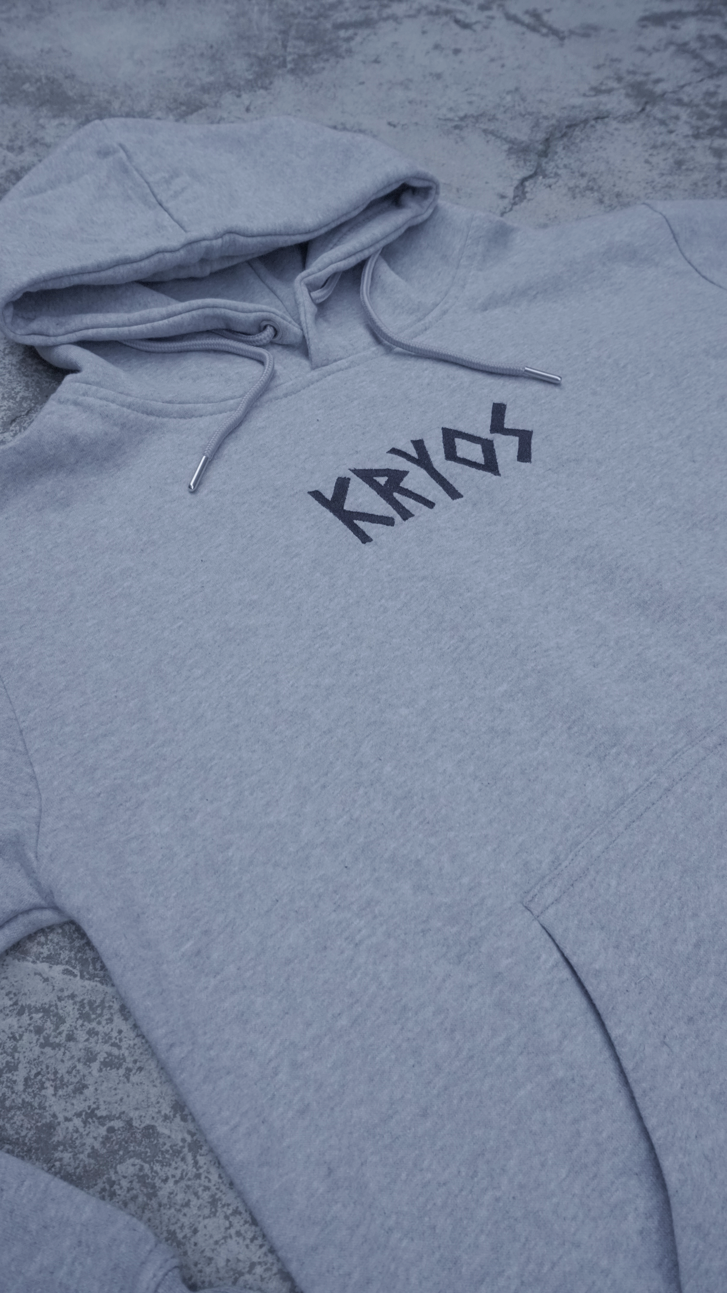 GREY ROSE HOODIE