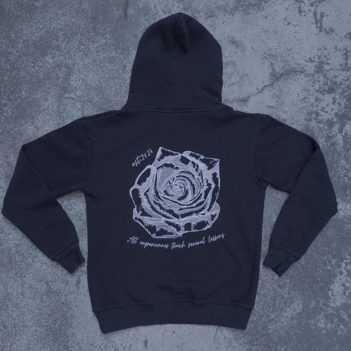 BLACK ROSE HOODIE