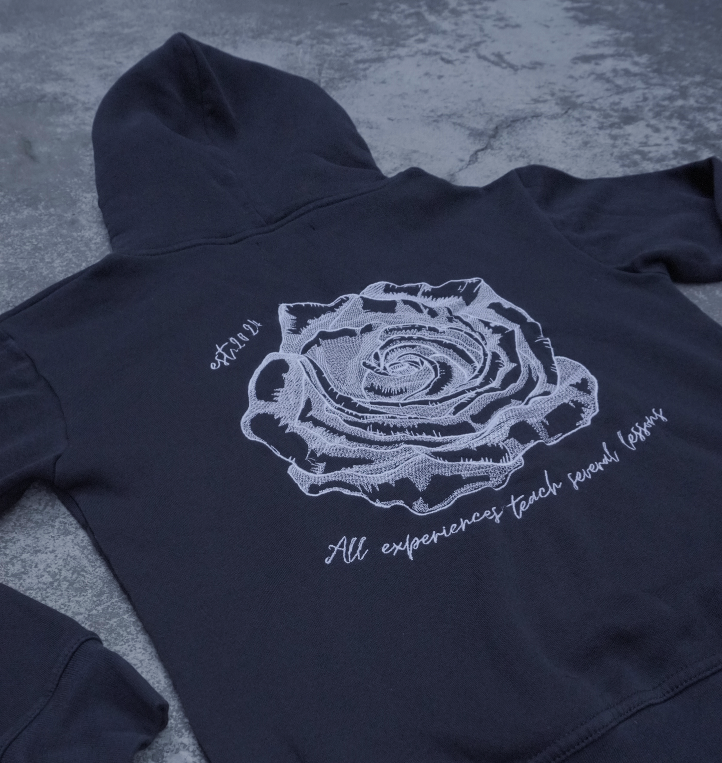 BLACK ROSE HOODIE